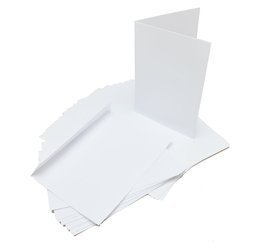 Baza kartki A6 biała 10szt + koperty GoatBox