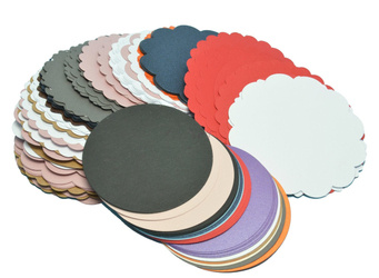 Serwetki kółka mix wzorów i kolorów 9,5cm 100szt