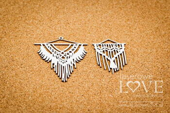 Dwie makramy splot - Tekturka - Macrame knot