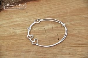 Mammas heart - mała owalna ramka