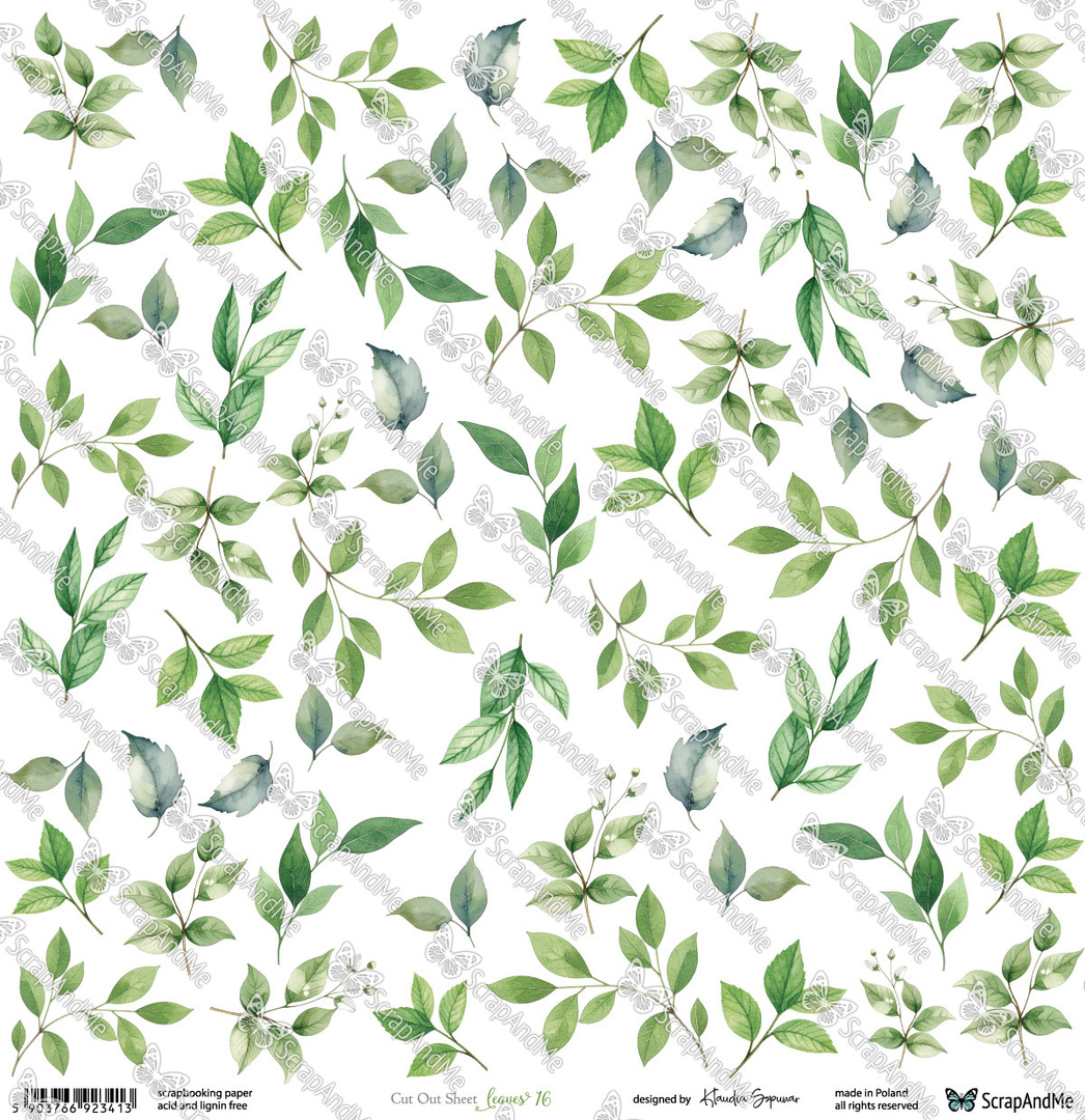 Arkusz do wycinania Oh, Baby Leaves 16
