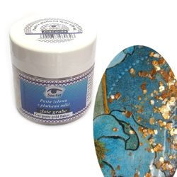 Pasta żelowa z płatkami miki SeeArt 50ml. złoto grube