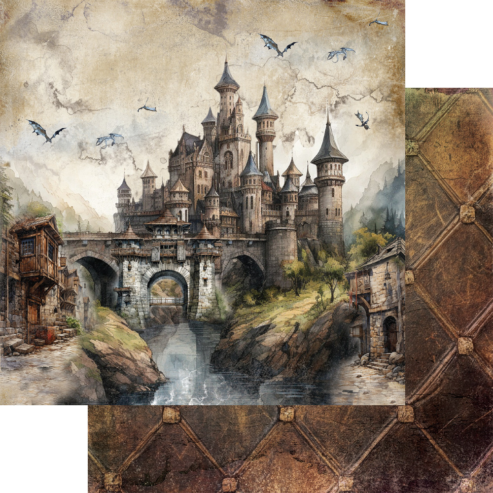 The Legends of the Dragons - zestaw papierów 30x30cm