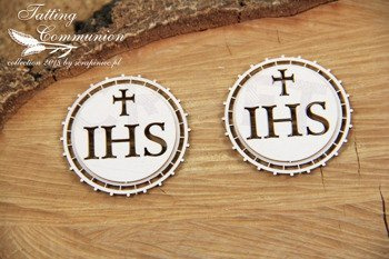 Tatting Communion - dwuwarstwowa Hostia mała 02