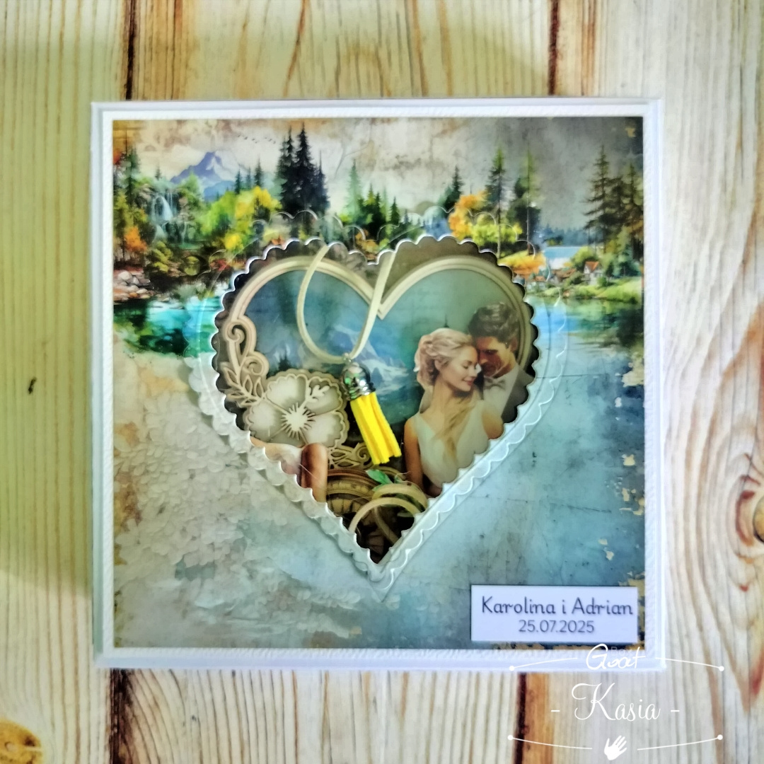 Baza ruchomej kartki Shadow Card 15cm biała KOŁO GoatBox