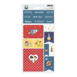 Arkusz naklejek tekturowych You Can Be Anything 01 10,5 X 22CM