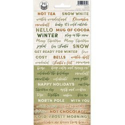 Arkusz naklejek Cosy Winter 01, 10,5 X 23cm