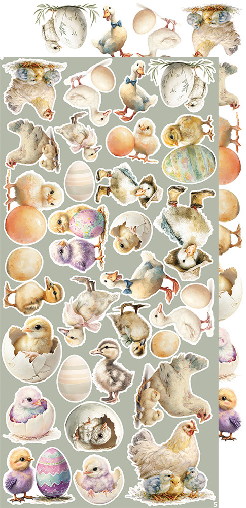 CREATIVE EXTRAS MIX 01 - Spring in Love - zestaw dodatków 15x30cm