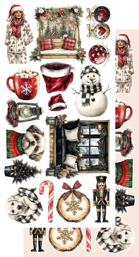 Wonderful Christmas Time - zestaw dodatków 15x30cm