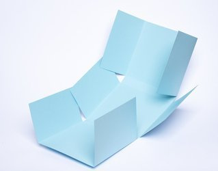 Kwadratowy Trifold 15,2 błękitny GoatBox