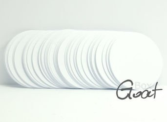 Białe kółeczka o średnicy 8cm - zestaw 100szt GoatBox