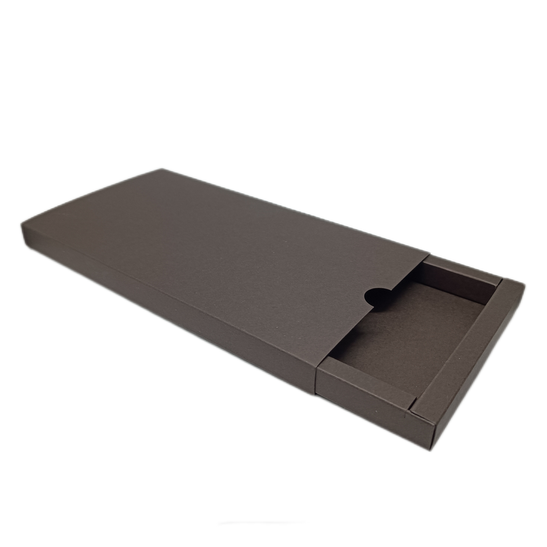 Pudełko szufladkowe na voucher ciemna czekolada GoatBox