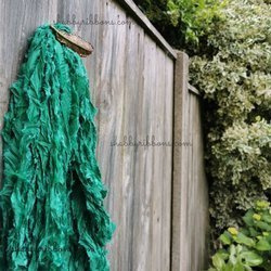 Tasiemka wstążka zielona 067