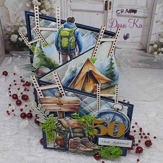 Baza kartki A6 parawan granatowa matowa GoatBox