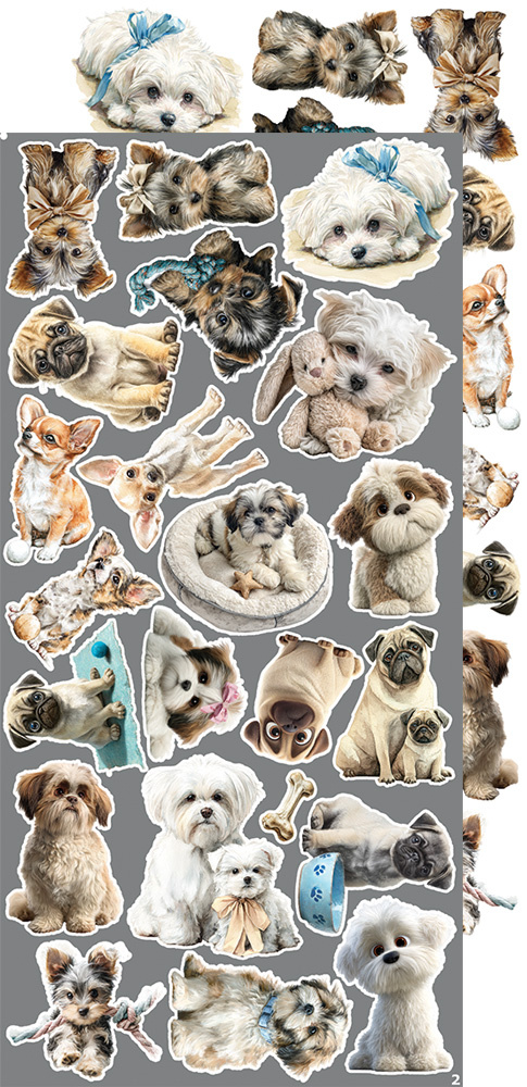 CREATIVE EXTRAS - MIX 02 Lovely Pets -15x30cm