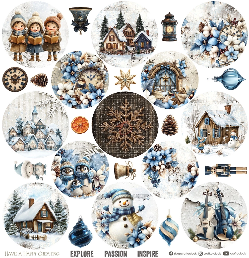 Jolly Season - zestaw papierów 30x30cm