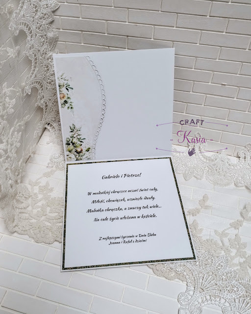 Baza kartki kwadratowa 13,5cm biała GoatBox