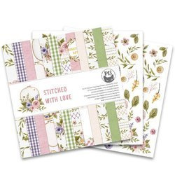 Stitched with love zestaw papierów 30x30  P13