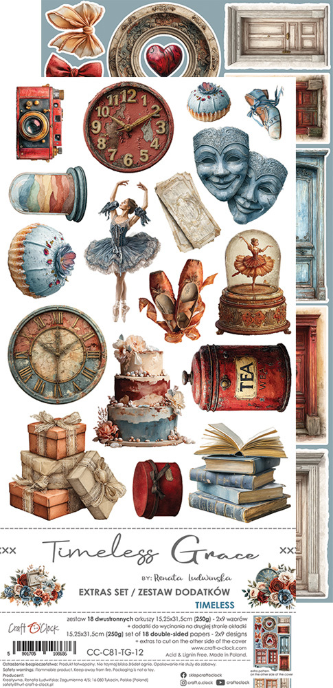 Timeless Grace - zestaw dodatków Timeless 15x30cm