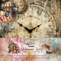 Steampunk Time - Czas Steampunku bloczek 15x15cm