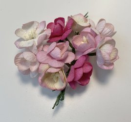 Różowe kwiaty wiśni mix 10szt