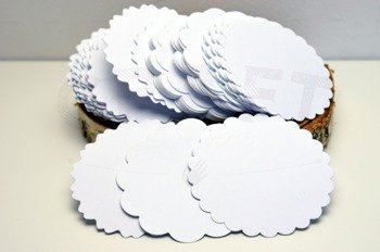 Serwetki 9,5cm  mix zestaw białych 100szt  GoatBox