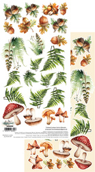 Friends of the Forest - arkusz do wycinania Paprocie - 15x30cm
