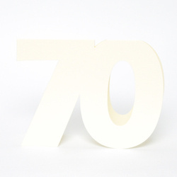 Baza kartki liczba 70 ecru GoatBox