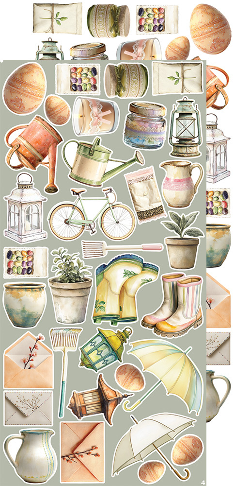 CREATIVE EXTRAS SPRING - 02 zestaw dodadatków 15x30cm