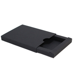 Małe pudełko szufladkowe na wizytówki czarne  GoatBox