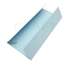 Baza kartki DL okiennica pionowa 9,9x21cm błękitna matowa GoatBox