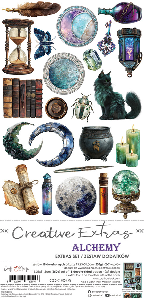 CREATIVE EXTRAS ALCHEMY - 05 zestaw dodatków 15x30cm