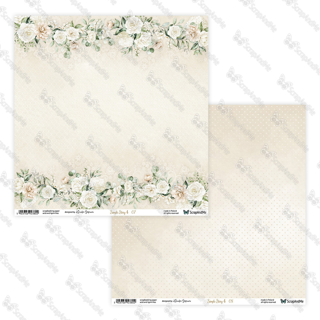 Simple Story 4 - zestaw papierów 30x30cm