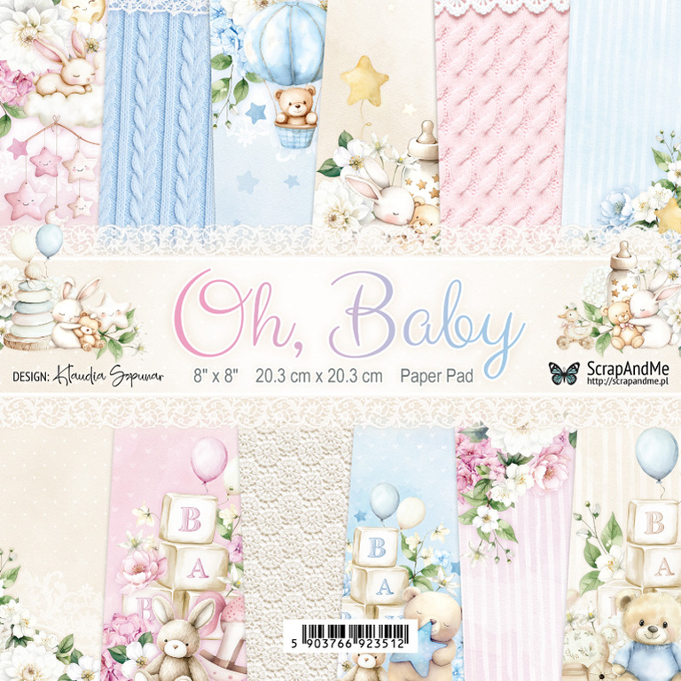 Oh, Baby - zestaw papierów 20x20cm