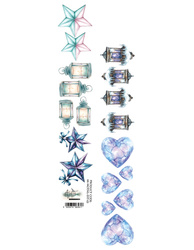 Magic of the Northern Lights - paseczek lampiony/serca 6x30cm