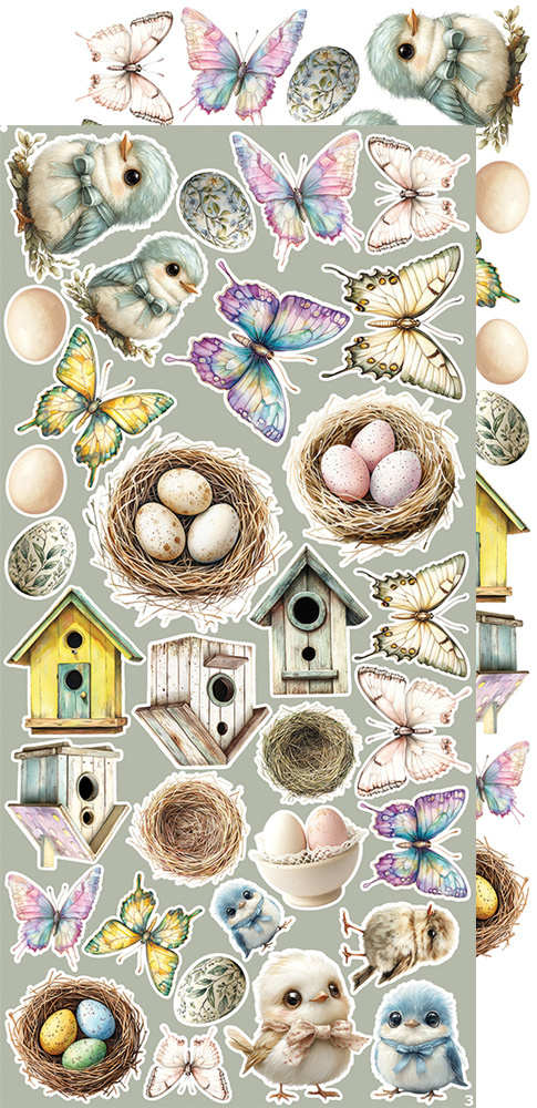 CREATIVE EXTRAS SPRING - 02 zestaw dodadatków 15x30cm