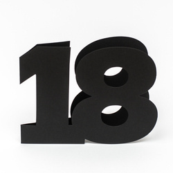 Baza kartki liczba18 czarna GoatBox