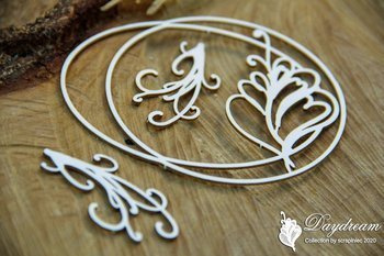 Daydream - ramka i gałązki - tekturka