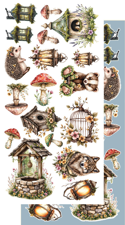 Friends of the Forest - zestaw dodatków Natura 15x30cm