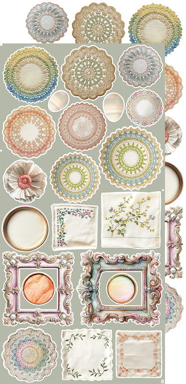 CREATIVE EXTRAS SPRING - 02 zestaw dodadatków 15x30cm