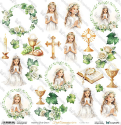 Arkusz First Communion Girl 5 30x30cm