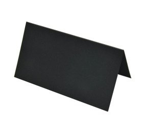 Winietki weselne na stół czarne 10szt 7,5x13,5cm