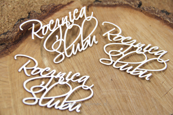 Rocznica Ślubu zestaw 3 napisów (do boxa)