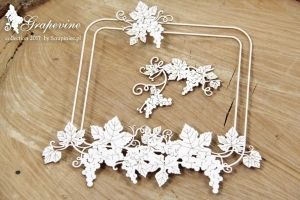 Grapevine -  prostokątna ramka 01