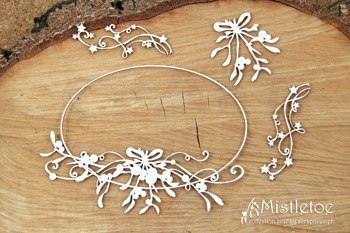 Mistletoe - duża owalna ramka