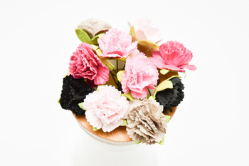 Goździki czarne szare różowe zestaw 10szt