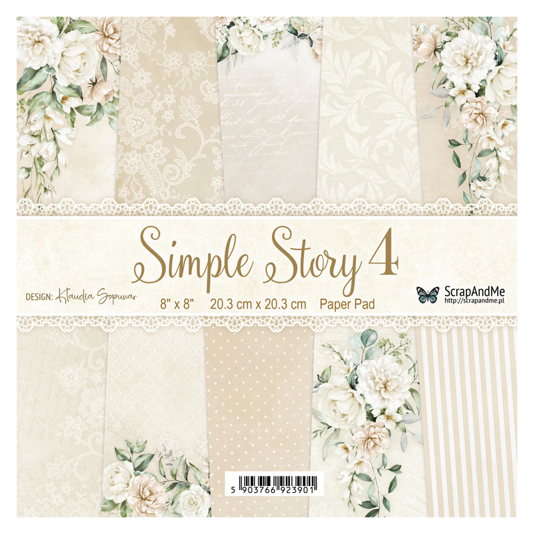 Simple Story 4 - zestaw papierów 20x20cm