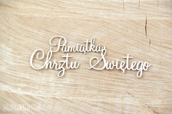 Pamiątka Chrztu Świętego tekturka