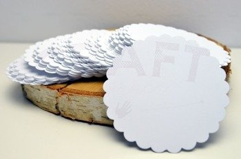 Serwetki 9,5cm  #1 zestaw białych 100szt  GoatBox