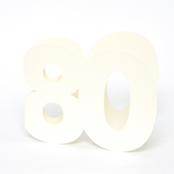 Baza kartki liczba 80 ecru GoatBox